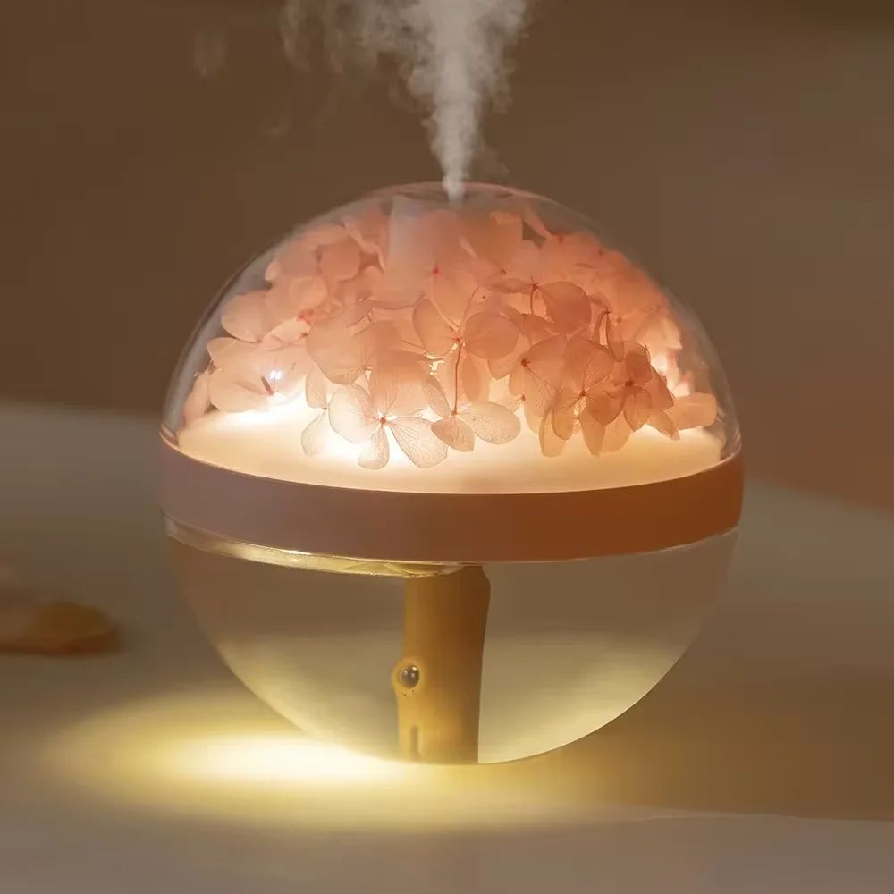 Portable Air Humidifier, USB Rechargeable with Colorful LED Mist Maker for Home & Office