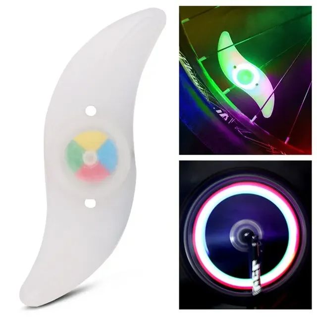 Colorful Bike Wheel Spoke Light Waterproof MTB Balance Bicycle LED Tyre Flash Lights Warning Cyclin 6