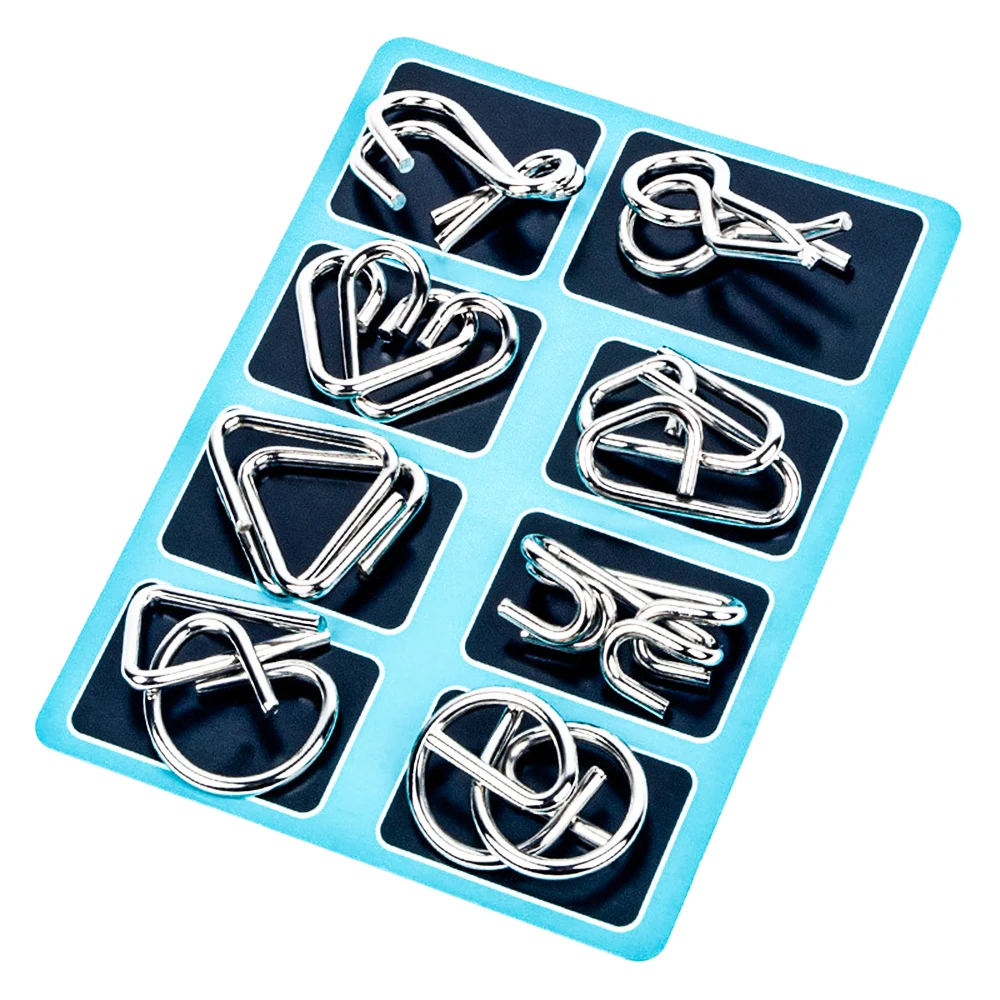 Classic IQ Metal Brain Teaser Magic Baffling Puzzle Game For Kids  Adults 2