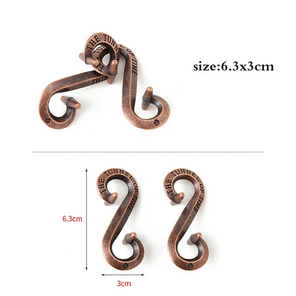 Classic IQ Metal Brain Teaser Magic Baffling Puzzle Game For Kids  Adults 15