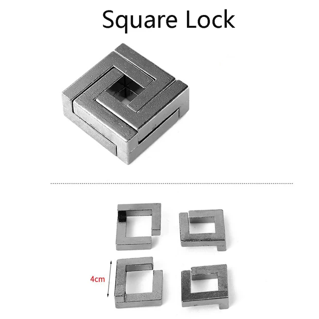 Classic IQ Metal Brain Teaser Magic Baffling Puzzle Game For Kids  Adults 17