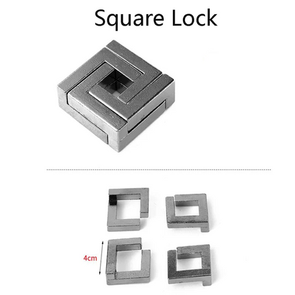 Classic IQ Metal Brain Teaser Magic Baffling Puzzle Game For Kids  Adults 17