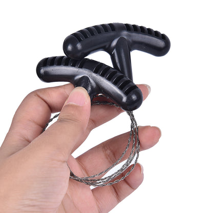 Manual Hand Steel Survival Chain Saw  Durable Hiking Rope Saw For Outdoor Camping Travel  Emergency 4
