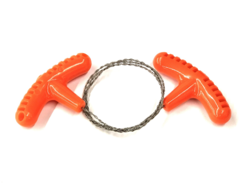 Manual Hand Steel Survival Chain Saw  Durable Hiking Rope Saw For Outdoor Camping Travel  Emergency 6