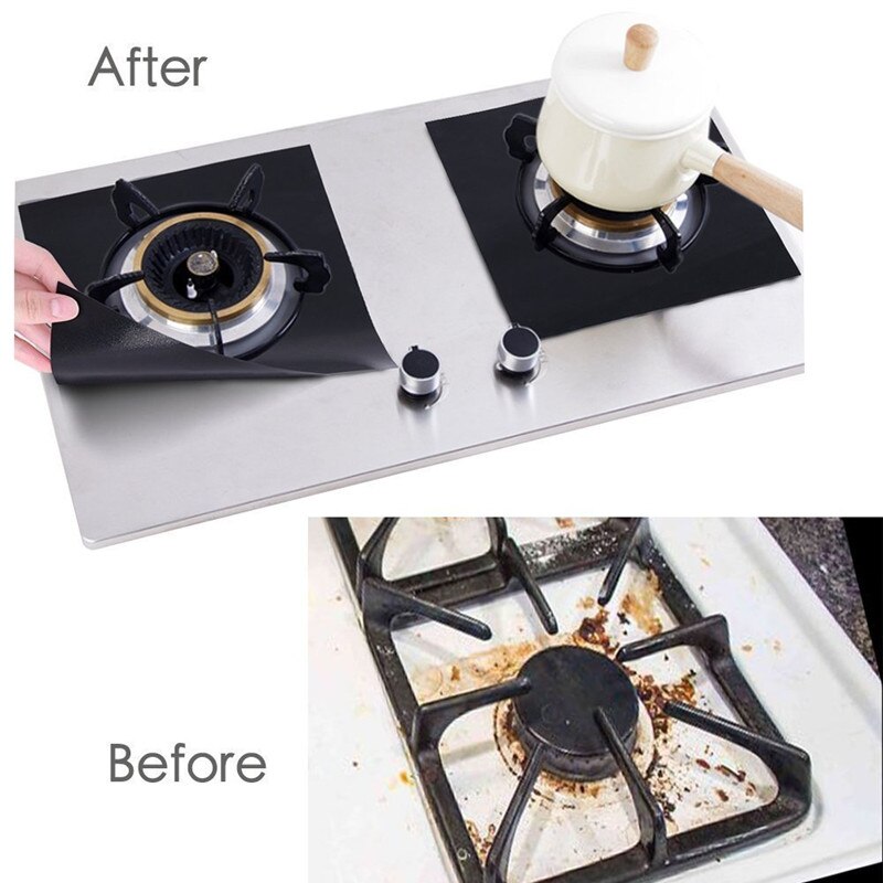 Heat Resistant Gas Stove Cover Non Toxic Anti Adhesion Cookware Protector For Kitchen Reusable  Eas 3