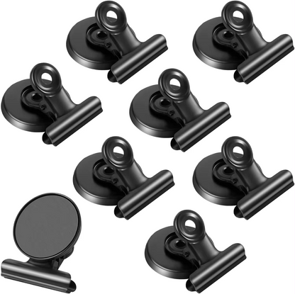 Strong Magnets Magnetic Clips Heavy Duty Bulldog Clips For Whiteboard Fridge  Photo Displays 8
