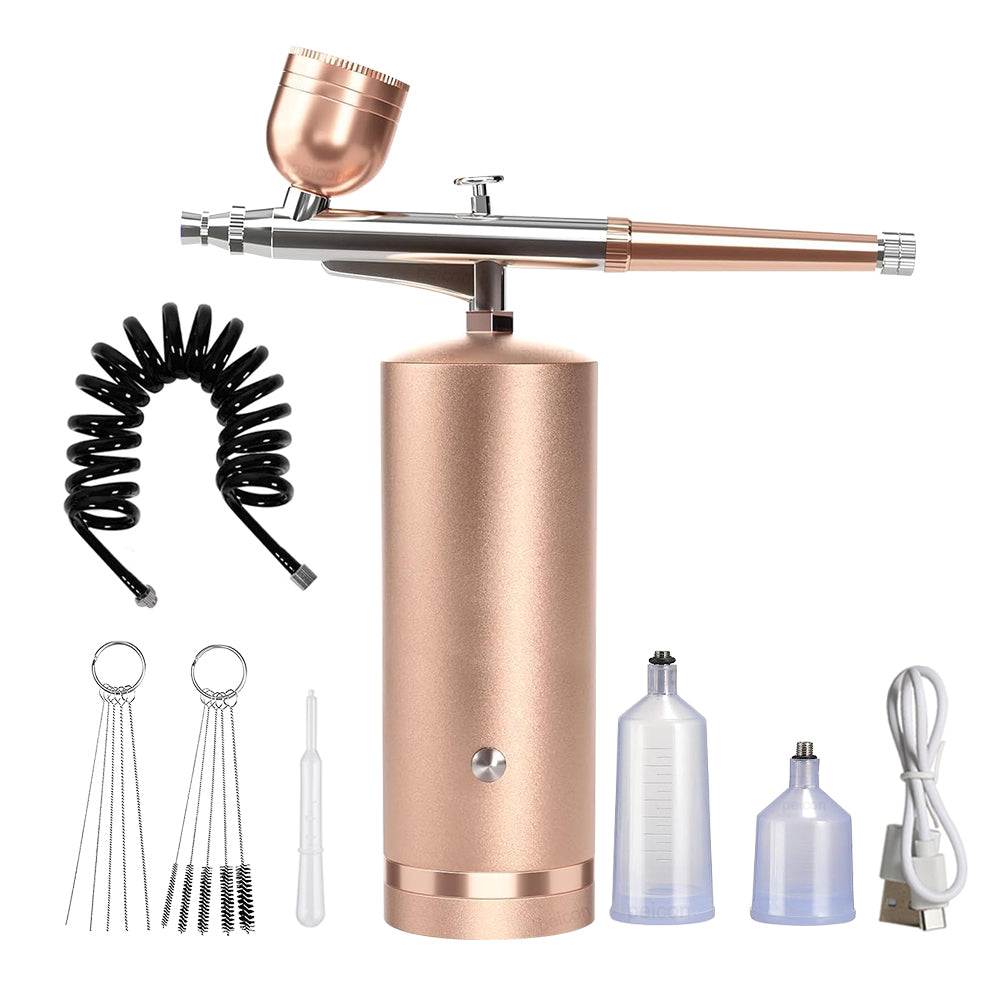 Electric Paint Gun Airbrush Compressor Kit High Pressure Mini Spray Gun For Art Makeup  Model Paint 7