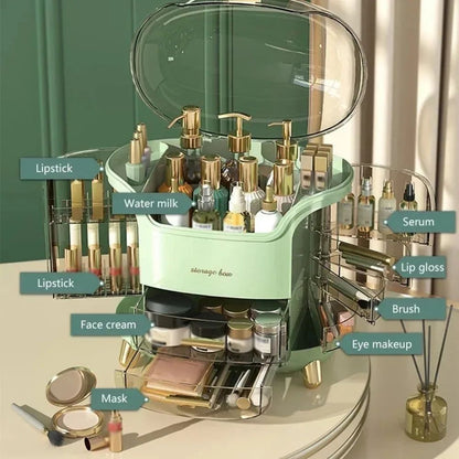Dustproof Large Capacity Makeup Container Transparent Jewelry  Lipstick Box For Vanity  Bathroom Us 2