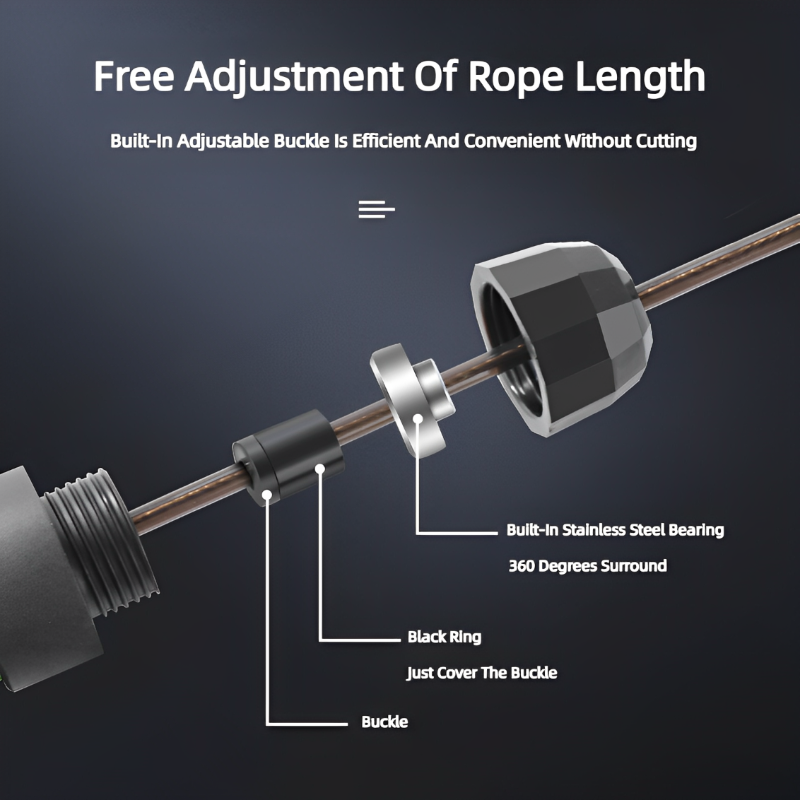 Adjustable Jump Rope For Workouts  Steel Wire TangleFree Skipping Exercise For Home  Gym 2
