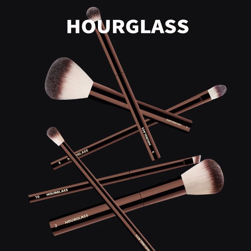 Soft Fiber Hourglass Makeup Brush Single Face Brush For Concealer  Foundation Fashion Design Beauty 5