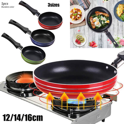12cm14cm16cm Mini Frying Pan NonStick Steel Frypan Pot Saucepan Random Color For Cookware Kitchen C 2