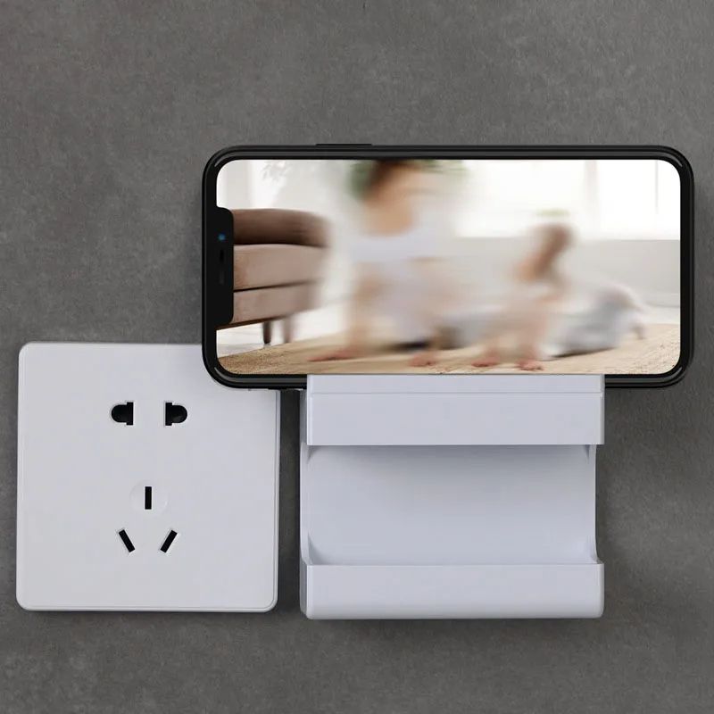 Multifunctional Wallmounted Organizer For Remote Controls  Mobile Phones Adhesive PunchFree Storage 3