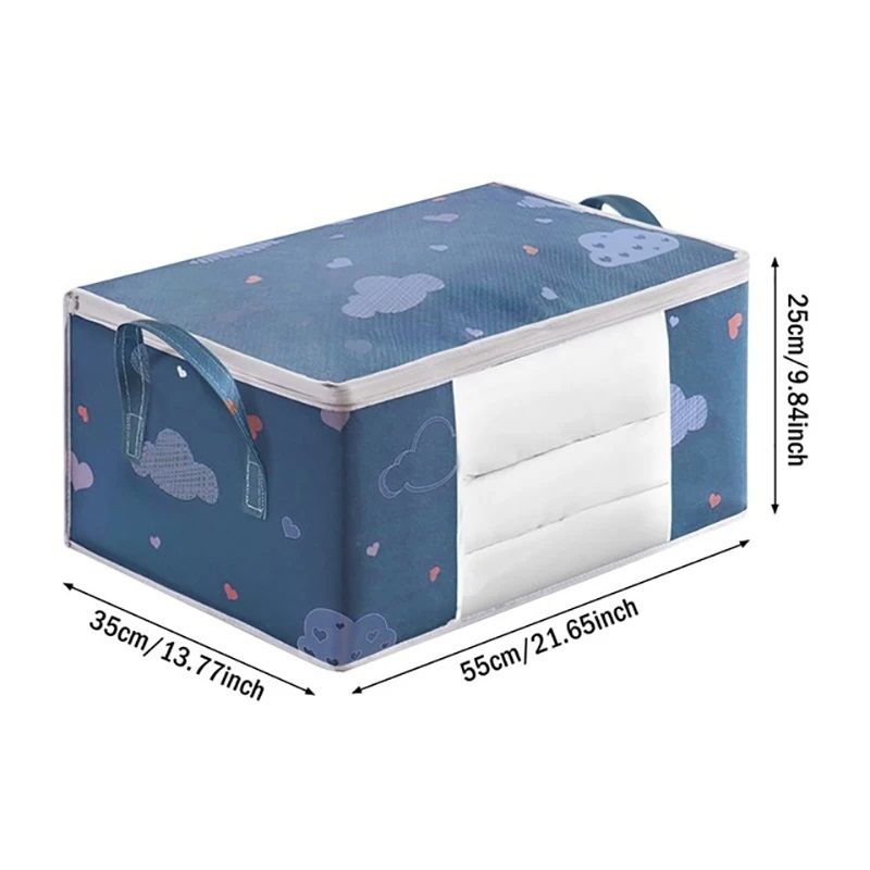 Large Capacity Storage Bag For Clothes  Blankets  Reinforced Handle  Sturdy Zipper 5