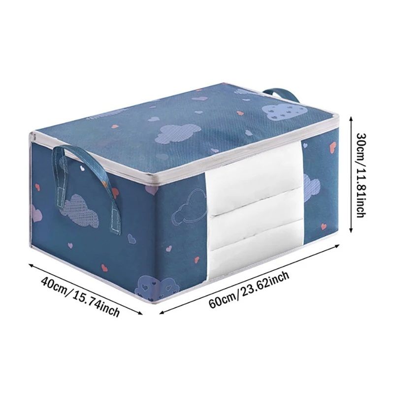 Large Capacity Storage Bag For Clothes  Blankets  Reinforced Handle  Sturdy Zipper 6