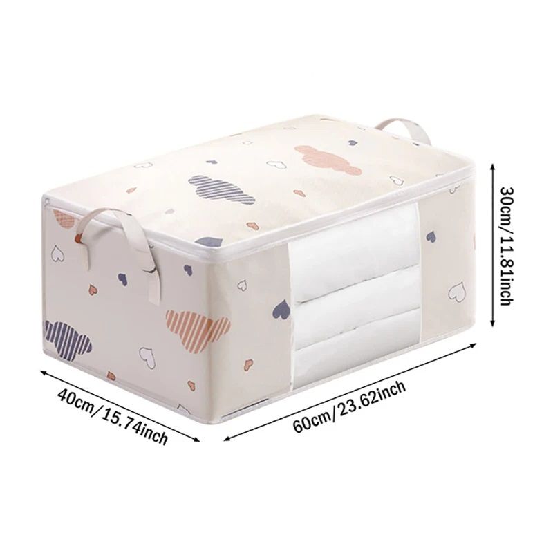 Large Capacity Storage Bag For Clothes  Blankets  Reinforced Handle  Sturdy Zipper 8