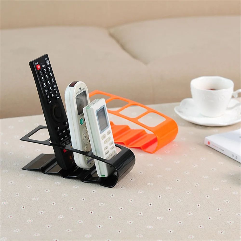 Remote Control Storage Rack Modern Desktop Bracket For TV AC Remotes And Gadgets In Home Or Office  1