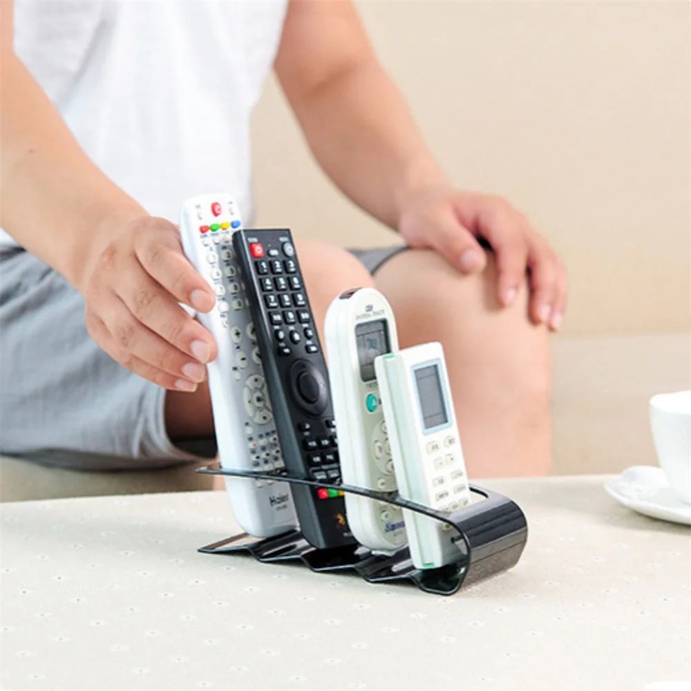 Remote Control Storage Rack Modern Desktop Bracket For TV AC Remotes And Gadgets In Home Or Office  2
