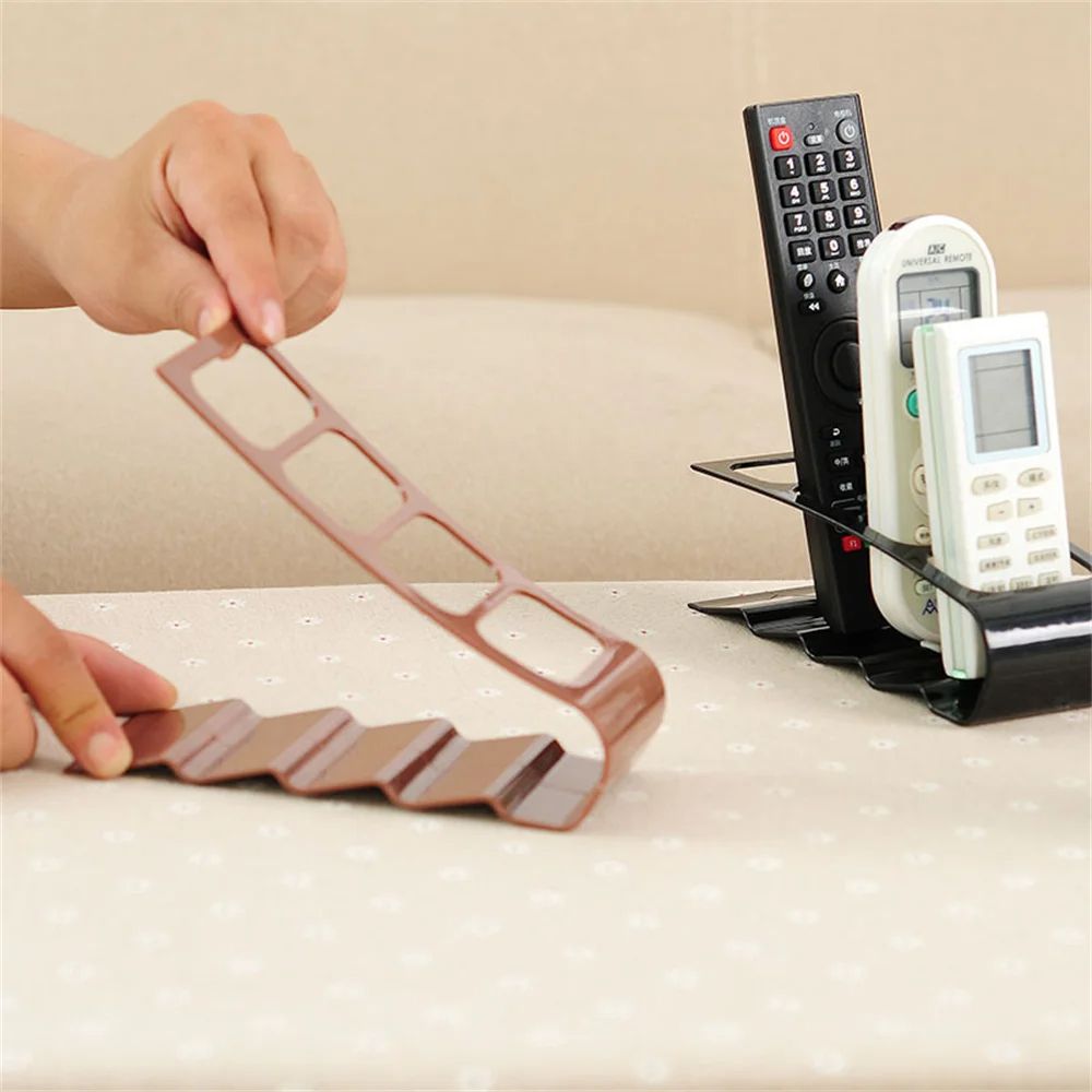 Remote Control Storage Rack Modern Desktop Bracket For TV AC Remotes And Gadgets In Home Or Office  3