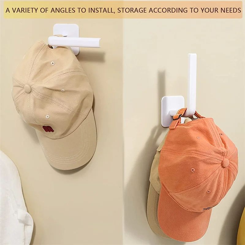 Hat Rack For Baseball Caps Adhesive Wall Hooks No Drilling Cap Organizer For Door  Closet 2