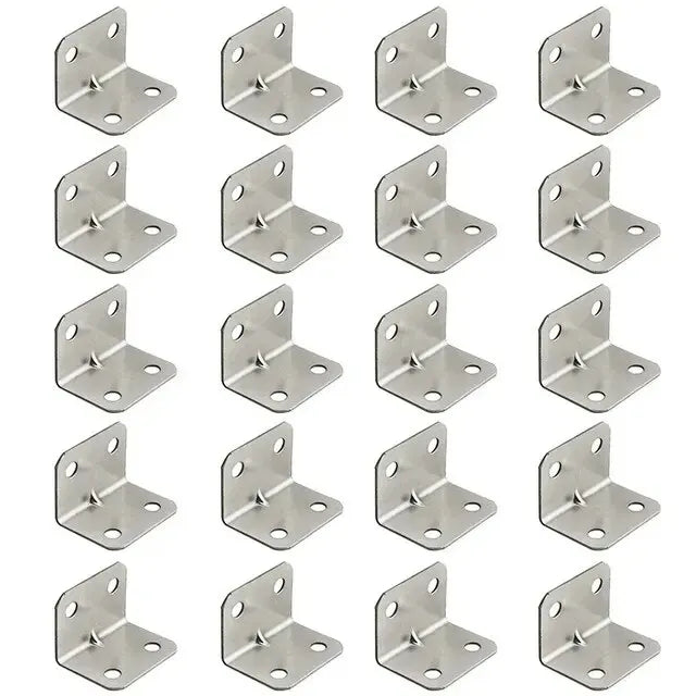 Stainless Steel 90 Degree Angle Iron Plate Bracket Heavy Duty Corner Connector For Tables Chairs  C 6