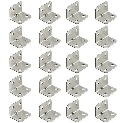 Stainless Steel 90 Degree Angle Iron Plate Bracket Heavy Duty Corner Connector For Tables Chairs  C 6
