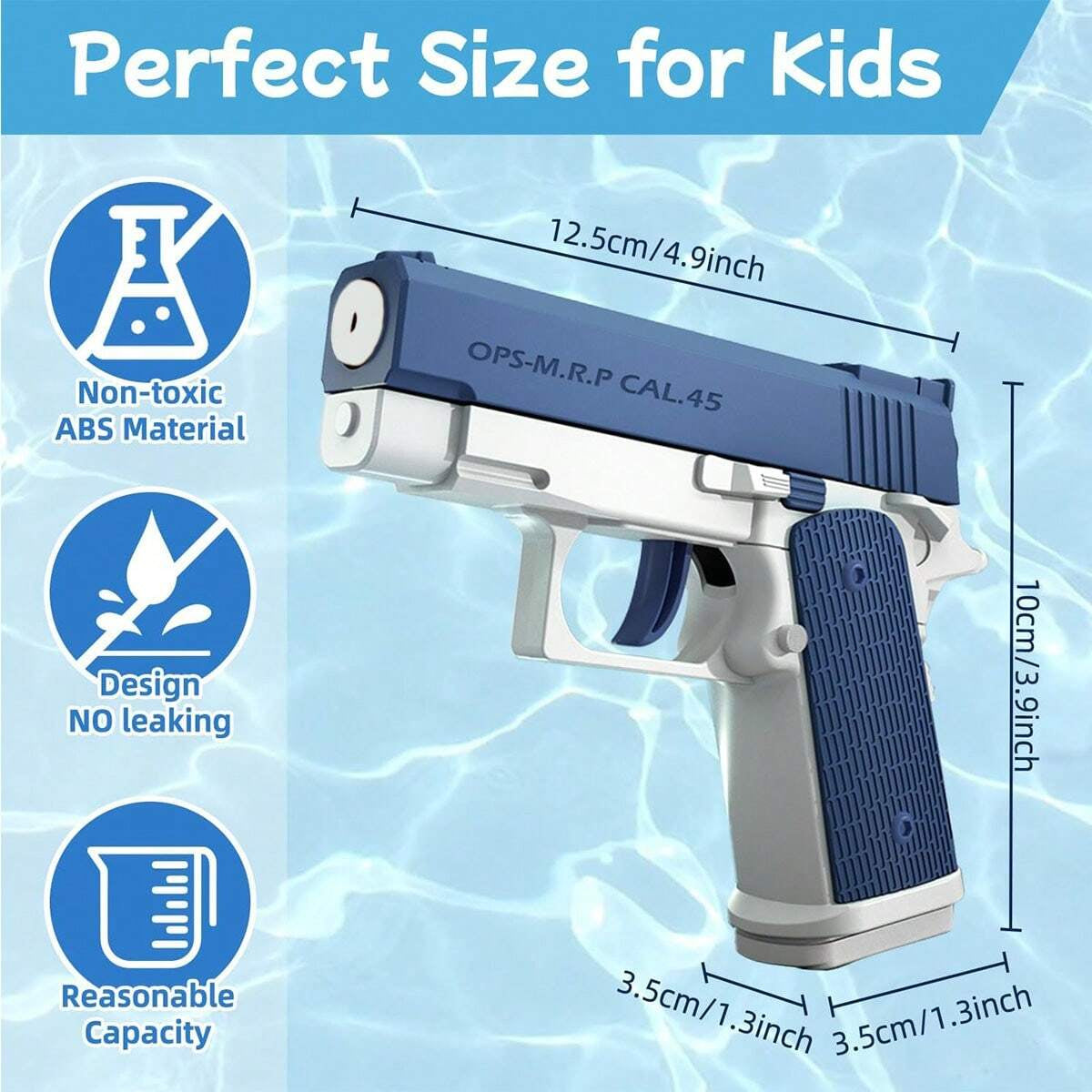 Water Blaster Guns Set Long Range Shooting Water Pistols For Backyard GamesPool Parties  Beach FunD 2