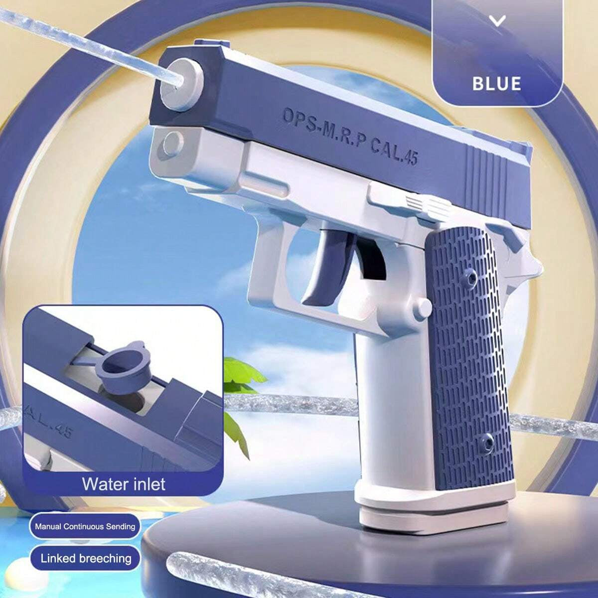 Water Blaster Guns Set Long Range Shooting Water Pistols For Backyard GamesPool Parties  Beach FunD 7