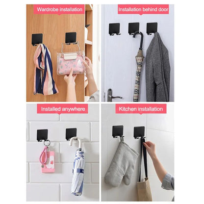 MultiFunction Men Shaving Shaver Storage Rack Stainless Steel Hook Wall Shelf Razor Holder For Bath 5