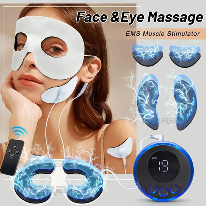 Microcurrent EMS Face Massager – Facial Lifting & Skin Care Tool for Dark Circles & Wrinkles