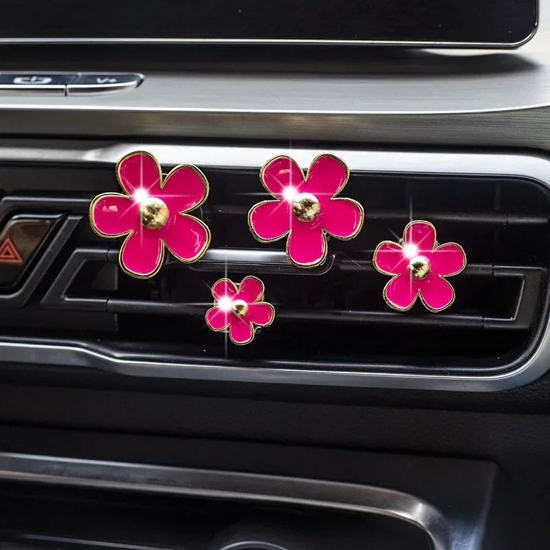 Car Outlet Vent Perfume Clips Small Daisy Car Air Freshener And Aromatherapy Interior Decoration Ac 3