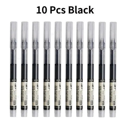 Straight Liquid Gel Pens QuickDrying LargeCapacity 05mm Ink For School  Office Writing 6