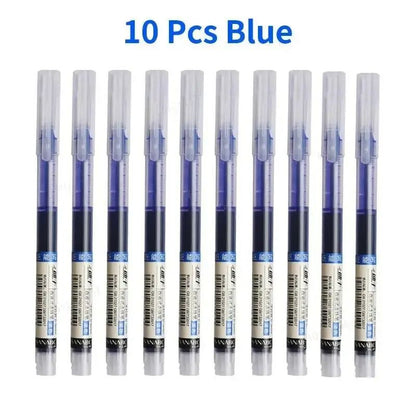 Straight Liquid Gel Pens QuickDrying LargeCapacity 05mm Ink For School  Office Writing 7