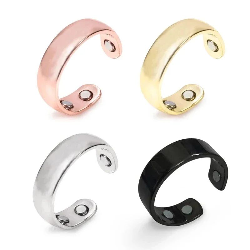 Anti Snoring Device Ring, Magnetic Therapy Acupressure Sleep Aid, Adjustable Finger Ring for Natural Snore Relief