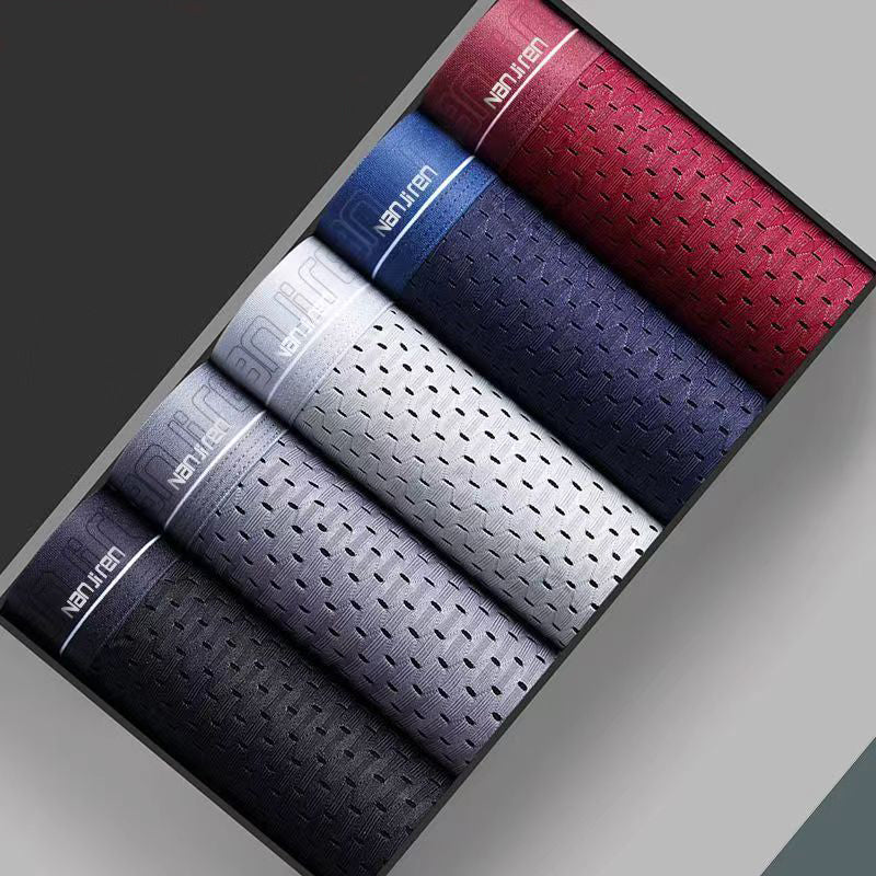 Ice Silk Mesh Boxer Shorts for Men Cool, Comfortable & Sexy Slim Fit Underpants