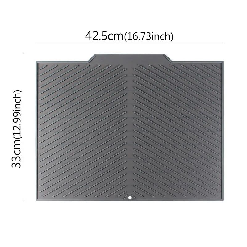Silicone Draining Board Mat Drying Pad  Folding HeatResistant Kitchen Countertop Mat With Raised Ed 7