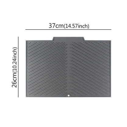 Silicone Draining Board Mat Drying Pad  Folding HeatResistant Kitchen Countertop Mat With Raised Ed 8