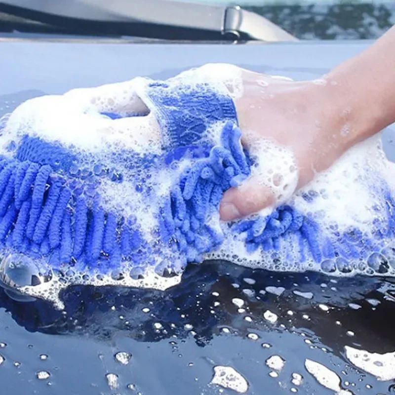 Premium Microfiber Car Cleaning Brush Glove Auto Washing Sponge Towel And Detailing Accessory 1