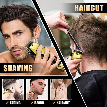 Professional ThreePiece Hair Clippers Set For Men USB Rechargeable Trimmer Ideal For Home Use Fade