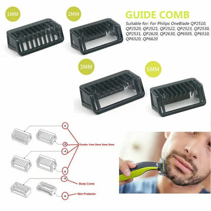 Comb Trimmer Clipper For Philips OneBlade Beard Guide Caliper Cutter Head 1