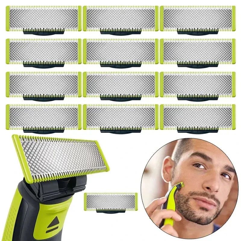Electric Trimmer Shaver Replacement Kit for OneBlade Shaver, Universal Fit, Long-Lasting Blades