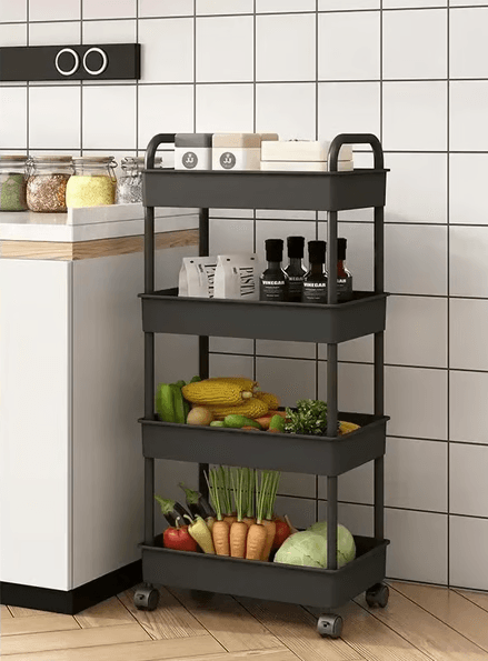Multilayer storage rack for bathroom and bedroom