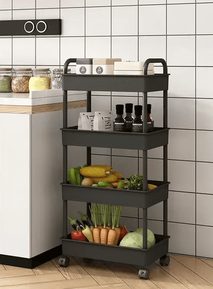 Multilayer storage rack for bathroom and bedroom
