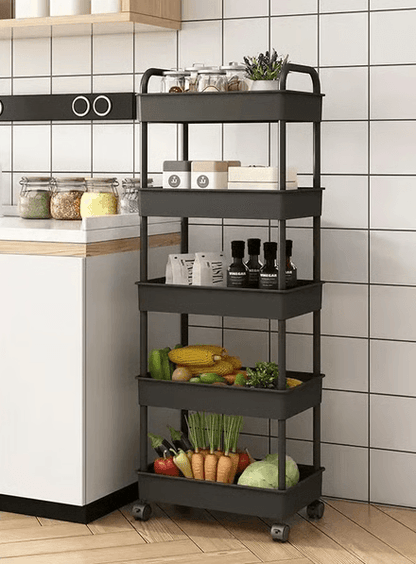Baby snacks storage rack for kitchen and bathroom
