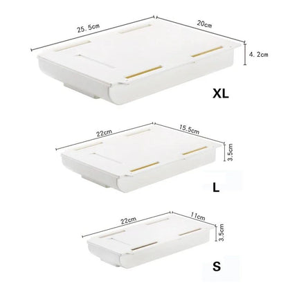 Hidden Storage Box SelfAdhesive Desk Drawer Organizer For Stationery  Cosmetics 5