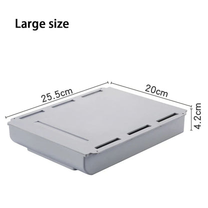 Hidden Storage Box SelfAdhesive Desk Drawer Organizer For Stationery  Cosmetics 6
