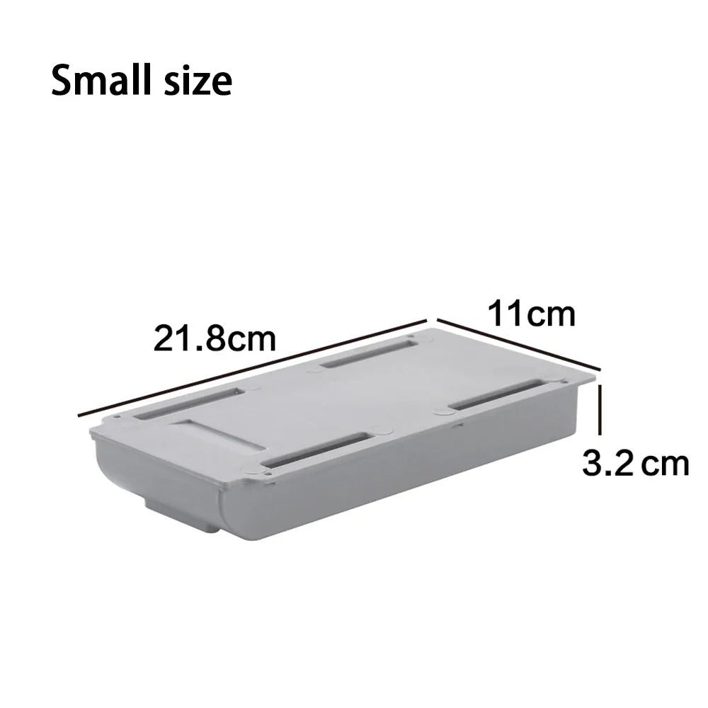 Hidden Storage Box SelfAdhesive Desk Drawer Organizer For Stationery  Cosmetics 8