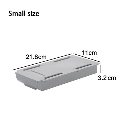 Hidden Storage Box SelfAdhesive Desk Drawer Organizer For Stationery  Cosmetics 8