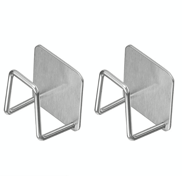 Kitchen Non Perforated Stainless Steel Storage Rack Wall Mounted Pot Cover Rack Cabinet Bottom Cutt 5