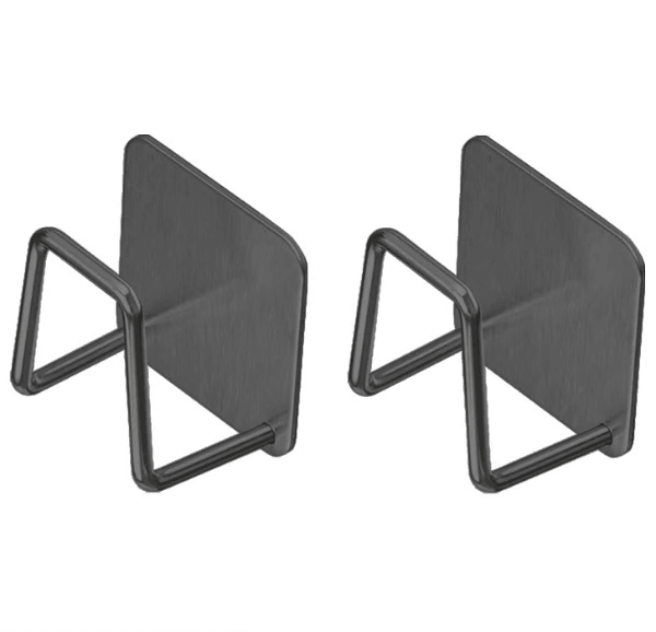 Kitchen Non Perforated Stainless Steel Storage Rack Wall Mounted Pot Cover Rack Cabinet Bottom Cutt 6