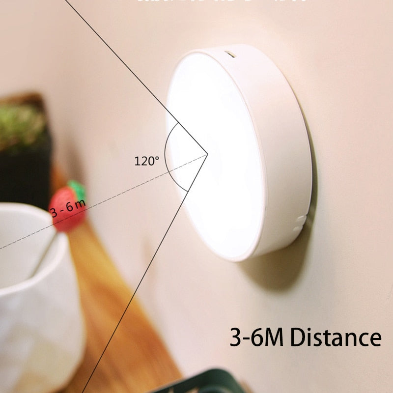 Wireless Magnetic Sensor Night Lamp Smart LED Lighting with Human Body Detection  USB Charging